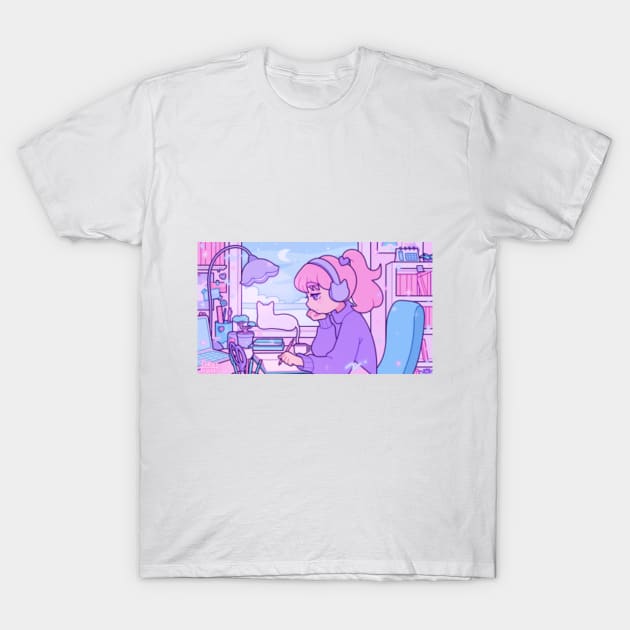 Lofi Girl T-Shirt by Inky_Trash